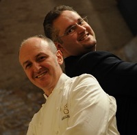 chef alessandro breda con Adriano Fumis